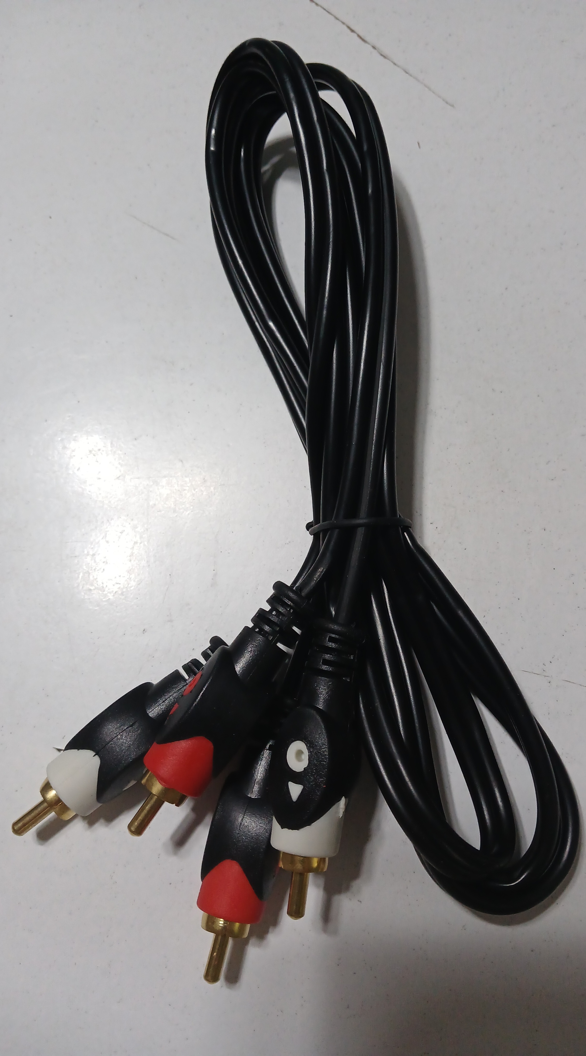 M2576-2RCA+2RCA 1.5METRE GOLD-FKT94